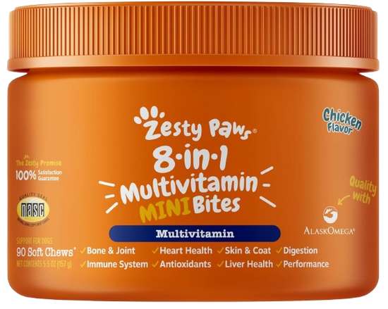 8-in-1 Multivitamin Mini Bites for Small Dogs
