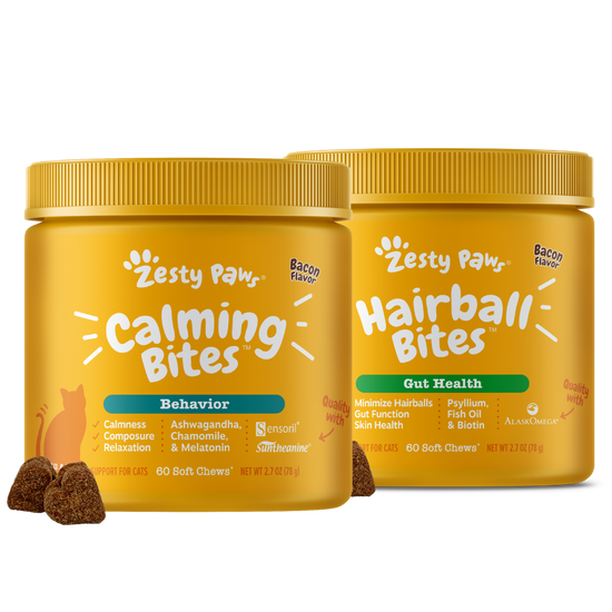 Cat Hairball Bites + Cat Calming Bites Bundle